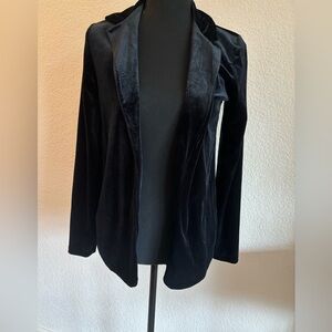 Black velvet womens blazer size small